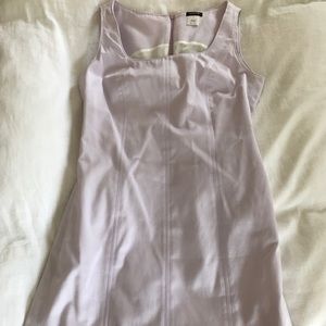 J Crew lavender sleeveless dress.